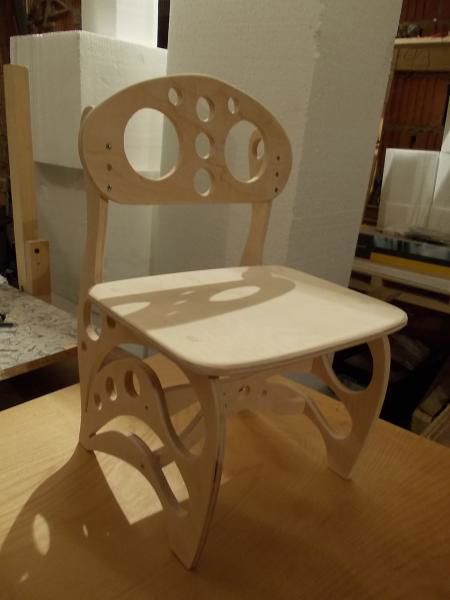 طرح تخته سه لا برش لیزری صندلی کودکان صندلی - laser cut plywood children chair - برای دستگاه CNC چوب و لیزر (سی ان سی)