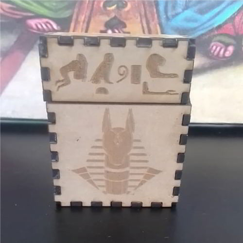 طرح جعبه سیگار با برش لیزر طرح - laser cut plywood cigarette box layout ve - برای دستگاه CNC چوب و لیزر (سی ان سی)