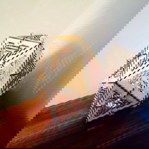 طرح تخته سه لا بیسکوییت بیست وجهی 3D لامپ 3mm - laser cut plywood icosahedron 3d lamp 3mm ve - برای دستگاه CNC چوب و لیزر (سی ان سی)