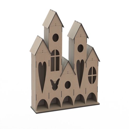 طرح تخته سه لا برش لیزری چایخانه - laser cut plywood tea house ve - برای دستگاه CNC چوب و لیزر (سی ان سی)