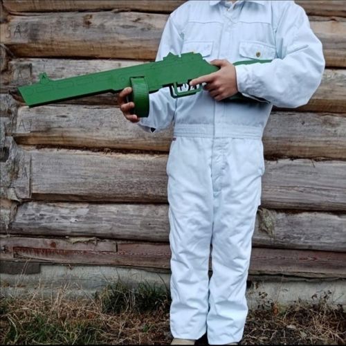 طرح برش لیزری ppsh 4 تفنگ دستی سه بعدی چوبی پازل - laser cut ppsh 41 submachine gun 3d wooden puzzle ve - برای دستگاه CNC چوب و لیزر (سی ان سی)