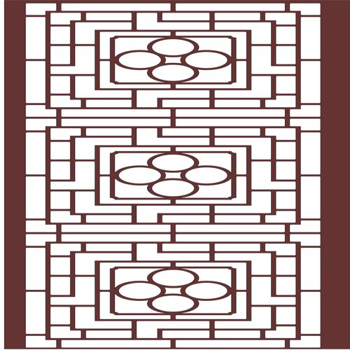 طرح برش لیزری پارتیشن حریم پنجره jali round - laser cut privacy partition window jali round - برای دستگاه CNC چوب و لیزر (سی ان سی)