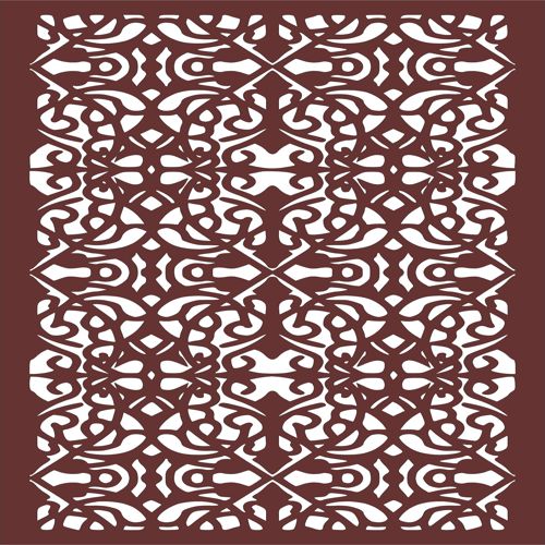 طرح پنجره پارتیشن حریم خصوصی برش لیزری گرد درز طراحی - laser cut privacy partition window jali round seamless design - برای دستگاه CNC چوب و لیزر (سی ان سی)