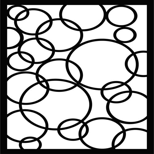 طرح برش لیزری پارتیشن پنجره شبکه گرد حفاظت - laser cut privacy partition window lattice round - برای دستگاه CNC چوب و لیزر (سی ان سی)