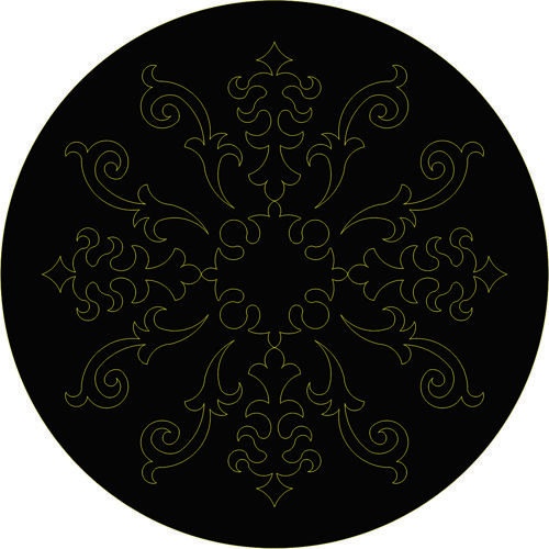 طرح برش لیزری پارتیشن پنجره شبکه‌ای گرد درز طراحی - laser cut privacy partition window lattice round seamless design - برای دستگاه CNC چوب و لیزر (سی ان سی)