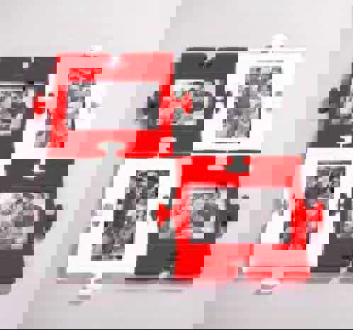 طرح قاب عکس پازلی برش لیزری قاب عکس خانوادگی طرح - laser cut puzzle photo frame family photo frame design ve - برای دستگاه CNC چوب و لیزر (سی ان سی)