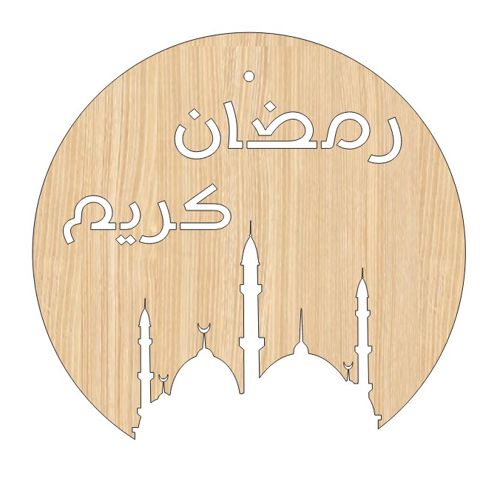 طرح برش لیزری رمضان کریم مسجد چوبی مسجد برش - laser cut ramadan kareem mosque wooden masjid cutout ve - برای دستگاه CNC چوب و لیزر (سی ان سی)
