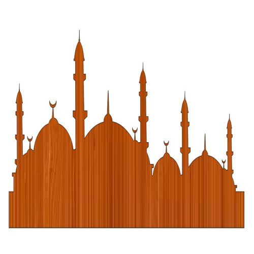 طرح برش لیزری رمضان کریم مسجد چوبی ناتمام برش - laser cut ramadan kareem wooden masjid unfinished cutout ve - برای دستگاه CNC چوب و لیزر (سی ان سی)