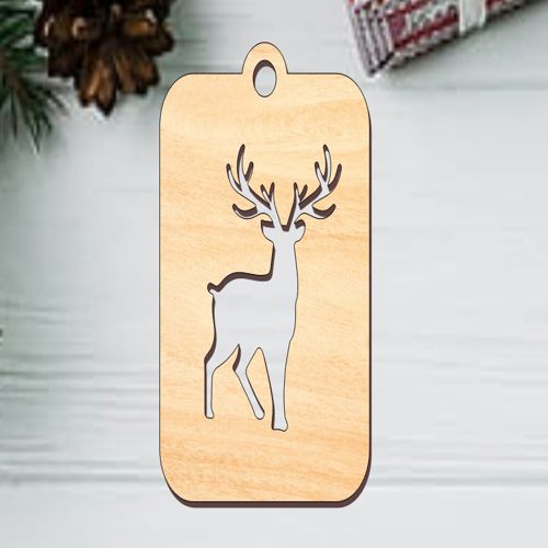 طرح برش لیزری گوزن شمالی دانه برف عروسک تزئینات کریسمس - laser cut reindeer snowflake bauble christmas decorations ve - برای دستگاه CNC چوب و لیزر (سی ان سی)