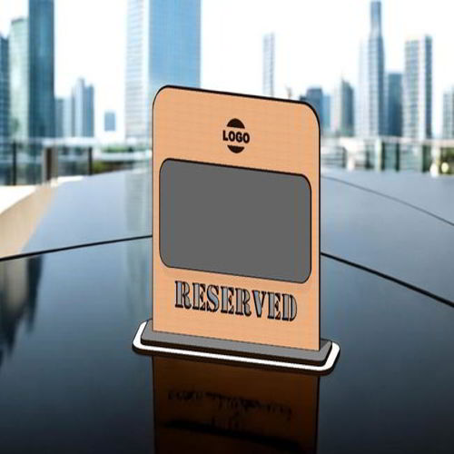 طرح میز رزرو شده با برش لیزری علامت - laser cut reserved table sign ve - برای دستگاه CNC چوب و لیزر (سی ان سی)
