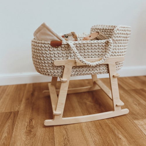 طرح laser-cut-rocking-moses-basket-stand-rocking-bassinet-stand-cradle-for-dolls-ve