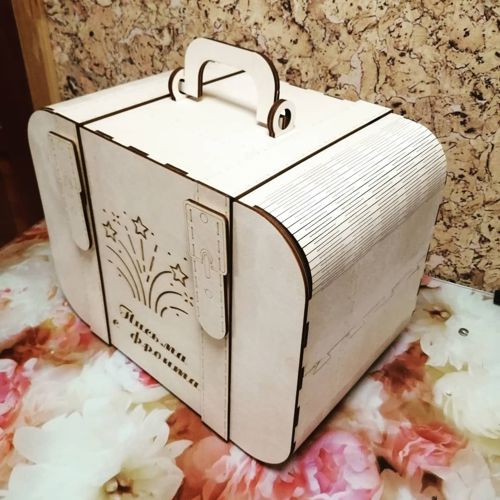 طرح برش لیزری جعبه اتاق مسافرتی خانه عروسکی در چمدان خودرو - laser cut roombox travel dollhouse in a suitcase ve - برای دستگاه CNC چوب و لیزر (سی ان سی)