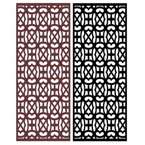 طرح برش لیزری جداکننده اتاق گریل طراحی - laser cut room divider grill design ve - برای دستگاه CNC چوب و لیزر (سی ان سی)