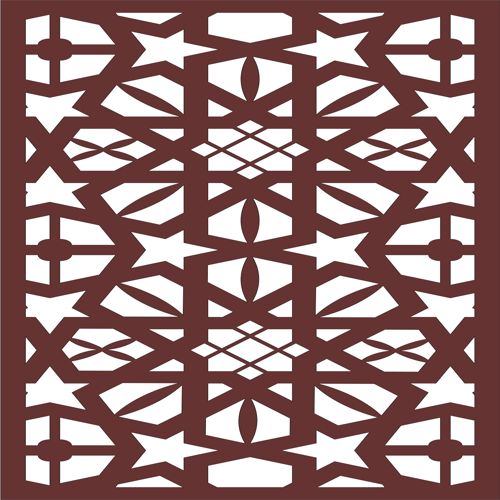طرح جداکننده اتاق برش لیزری درز شبکه پانل پارچه - laser cut room divider seamless lattice panel - برای دستگاه CNC چوب و لیزر (سی ان سی)