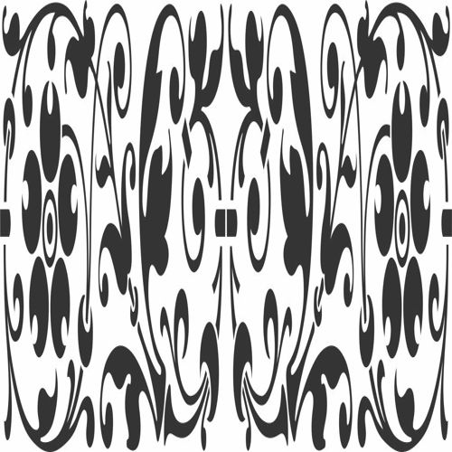 طرح برش لیزری اتاق جالی دکور حاشیه طراحی - laser cut room jali decor border design - برای دستگاه CNC چوب و لیزر (سی ان سی)