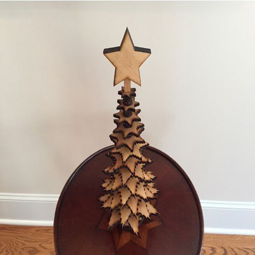 طرح لیزر برش rozhdest nskaya elka - laser cut rozhdestvenskaya elka ve - برای دستگاه CNC چوب و لیزر (سی ان سی)