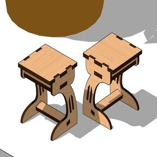 طرح میز اسباب بازی خانه عروسک برش لیزری مدرسه مینیاتوری - laser cut school miniature table toy dollhouse - برای دستگاه CNC چوب و لیزر (سی ان سی)