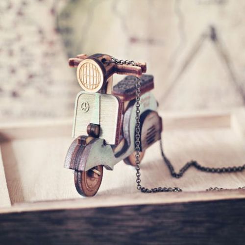 طرح برش لیزری اسکوتر جاکلیدی وسپا حلقه کلید - laser cut scooter keychain vespa keyring ve - برای دستگاه CNC چوب و لیزر (سی ان سی)