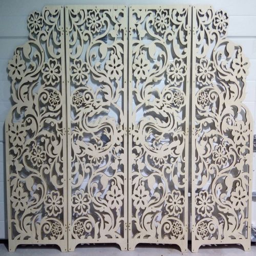 طرح برش لیزری صفحه نمایش با اژدها - laser cut screen with dragon - برای دستگاه CNC چوب و لیزر (سی ان سی)
