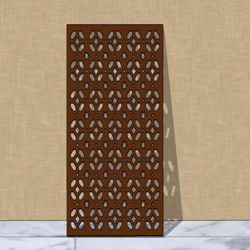 طرح برش لیزری یکپارچه گریل طراحی - laser cut seamless grill design ve - برای دستگاه CNC چوب و لیزر (سی ان سی)