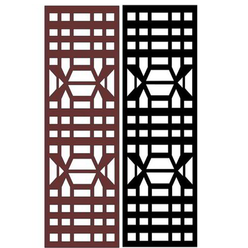 طرح برش لیزری یکپارچه گریل جداکننده اتاق - laser cut seamless grill room divider ve - برای دستگاه CNC چوب و لیزر (سی ان سی)