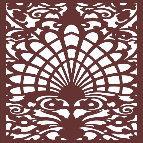 طرح برش لیزری جداکننده درز jali - laser cut seamless separator jali - برای دستگاه CNC چوب و لیزر (سی ان سی)