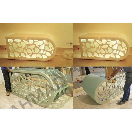 طرح میز دفتر منشی برش لیزری - laser cut secretary office table - برای دستگاه CNC چوب و لیزر (سی ان سی)