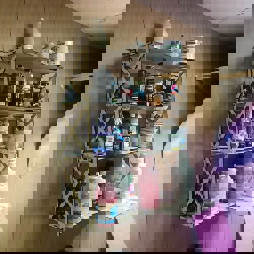 طرح قفسه برش لیزری برای رنگ رنگ - laser cut shelf for paints ve - برای دستگاه CNC چوب و لیزر (سی ان سی)