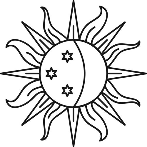 طرح برش لیزری درخشان آفتاب - laser cut shining sun ve - برای دستگاه CNC چوب و لیزر (سی ان سی)