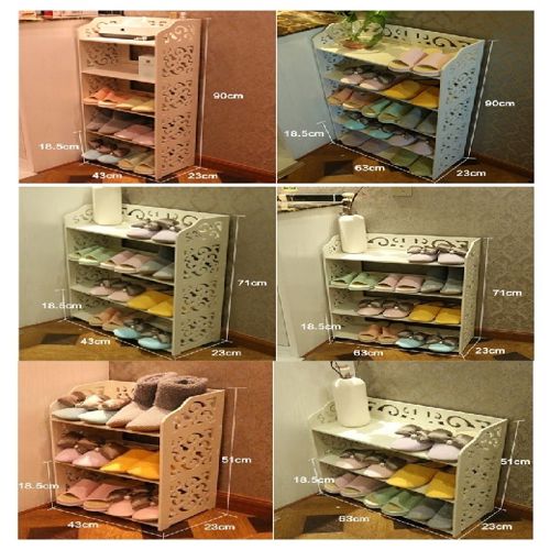 طرح قفسه‌های کفش برش لیزری تزئینی قفسه‌های ذخیره‌سازی سه‌بعدی پازل - laser cut shoe shelves decorative storage racks 3d puzzle ve - برای دستگاه CNC چوب و لیزر (سی ان سی)