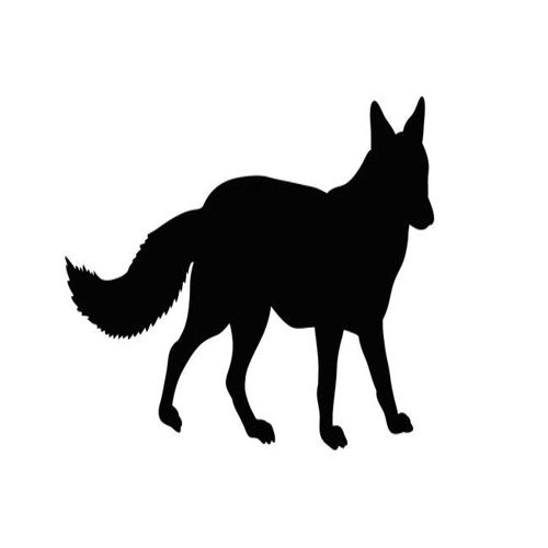 طرح برش لیزری سیبری هاسکی سیلوئت - laser cut siberian husky silhouette ve - برای دستگاه CNC چوب و لیزر (سی ان سی)