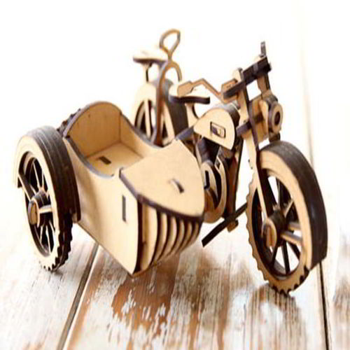 طرح مدل سه بعدی پازل اسباب بازی با لیزر برش درشکه موتورسیکلت 3D - laser cut sidecar motorcycle 3d puzzle toy model ve - برای دستگاه CNC چوب و لیزر (سی ان سی)