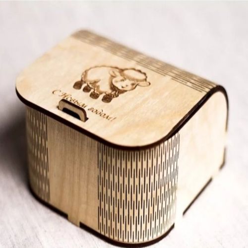 طرح جعبه کادوی کوچک برش لیزری جعبه جواهرات چوبی - laser cut small gift box wooden jewelry box ve - برای دستگاه CNC چوب و لیزر (سی ان سی)