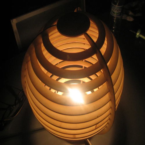 طرح لامپ کروی برش لیزری لامپ - laser cut spherical lamp - برای دستگاه CNC چوب و لیزر (سی ان سی)