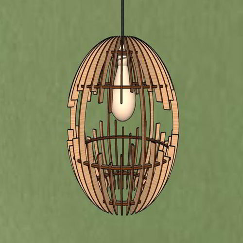 طرح laser-cut-spheric-wood-pendant-light-chandelier-lamp-lampshade-plywood-ve