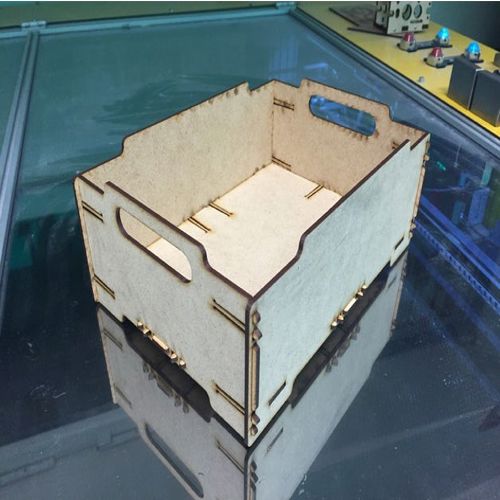 طرح جعبه برش لیزری قابل چیدمان میلی متر ام دی اف - laser cut stackable box 3mm mdf - برای دستگاه CNC چوب و لیزر (سی ان سی)
