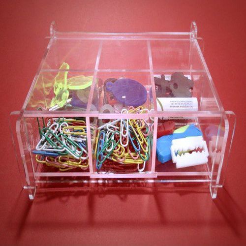 طرح جعبه نگهداری برش لیزری با پارتیشن های قابل جابجایی - laser cut storage box with removable partitions - برای دستگاه CNC چوب و لیزر (سی ان سی)