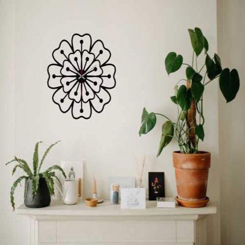 طرح ساعت دیواری شیک برش لیزری اتاق دکوراسیون دکوراسیون - laser cut stylish wall clock room dcor ve - برای دستگاه CNC چوب و لیزر (سی ان سی)