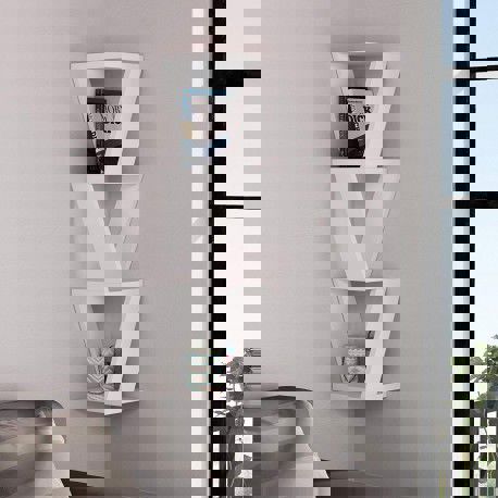 طرح قفسه دیواری چوبی شیک برش لیزری قاب - laser cut stylish wooden wall shelf - برای دستگاه CNC چوب و لیزر (سی ان سی)