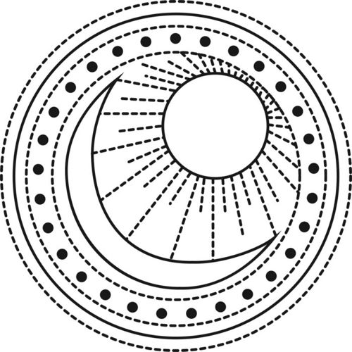 طرح اشیاء خورشید ماه برش لیزری - laser cut sun moon objects ve - برای دستگاه CNC چوب و لیزر (سی ان سی)