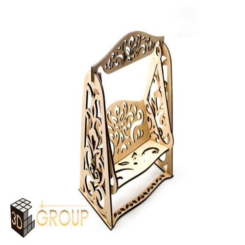 طرح تاب برش لیزری برای کودکان - laser cut swing for children ve - برای دستگاه CNC چوب و لیزر (سی ان سی)