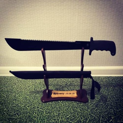 طرح شمشیر برش لیزری پایه - laser cut sword stand ve - برای دستگاه CNC چوب و لیزر (سی ان سی)