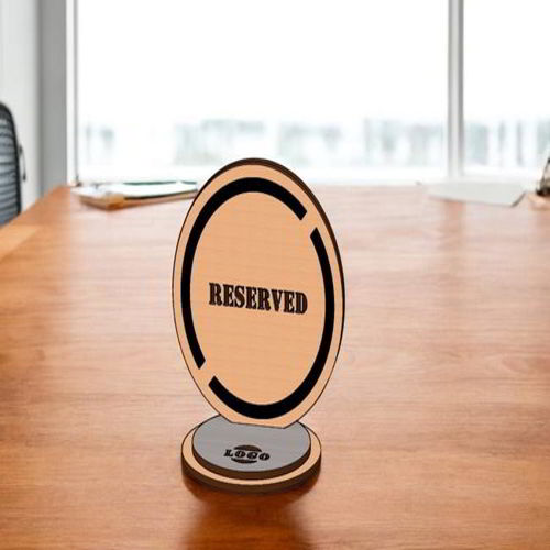 طرح میز برش لیزری علامت رزرو شده - laser cut table reserved sign ve - برای دستگاه CNC چوب و لیزر (سی ان سی)