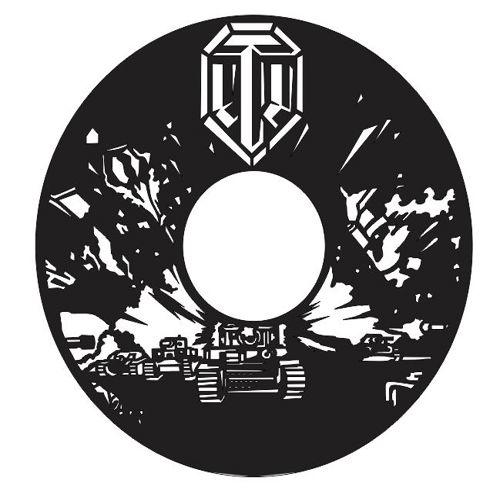 طرح قالب‌های ساعت دیواری وینیل با برش لیزری مخازن - laser cut tanks vinyl wall clock templates ve - برای دستگاه CNC چوب و لیزر (سی ان سی)