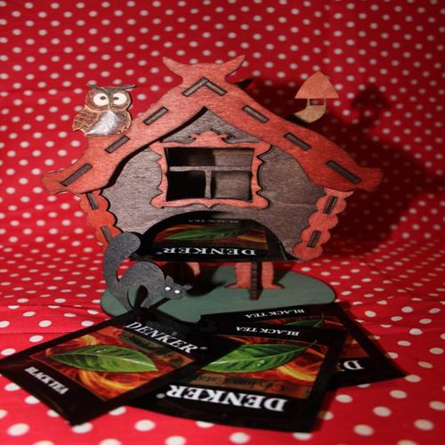 طرح تخته سه لا 3 میلی متر برش لیزری چایخانه 3 - laser cut tea house plywood 3mm ve - برای دستگاه CNC چوب و لیزر (سی ان سی)