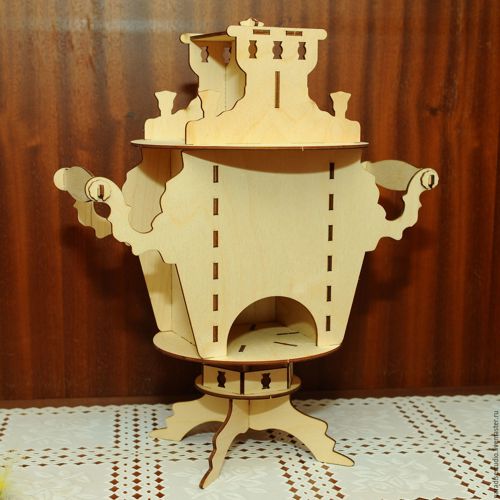 طرح سماور چایخانه برش لیزری لیزر - laser cut tea house samovar - برای دستگاه CNC چوب و لیزر (سی ان سی)
