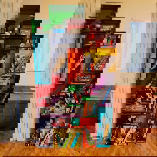 طرح برش لیزری تتریس مدولار قفسه کتاب قفسه - laser cut tetris modular book shelf - برای دستگاه CNC چوب و لیزر (سی ان سی)