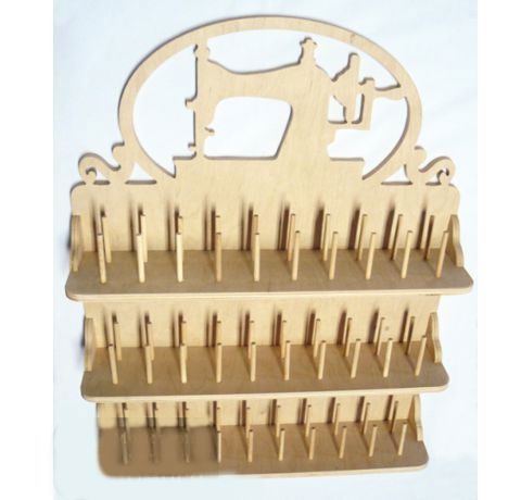 طرح برش لیزری نخ نگهدارنده - laser cut thread holder ve - برای دستگاه CNC چوب و لیزر (سی ان سی)