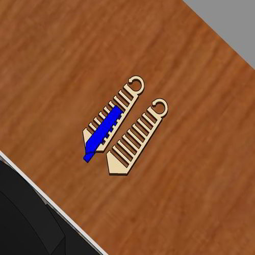 طرح برش کراوات سازمان دهنده آویز کراوات لیزر - laser cut tie organizer tie hanger - برای دستگاه CNC چوب و لیزر (سی ان سی)