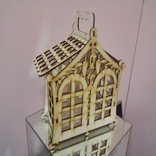 طرح برش لیزری طراحی خانه - laser cutting design house ve - برای دستگاه CNC چوب و لیزر (سی ان سی)